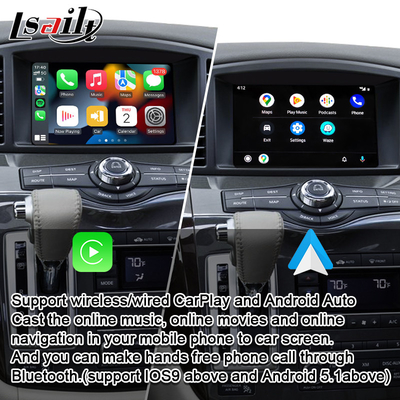 YouTube, Android Auto के साथ Nissan Quest, Patrol, Armada, Infiniti QX के लिए वायरलेस CarPlay इंटरफ़ेस