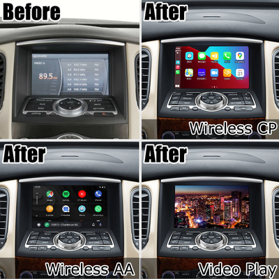 Infiniti QX50 EX35 EX25 EX30d EX37 HD स्क्रीन वायरलेस कारप्ले एंड्रॉइड ऑटो अपग्रेड