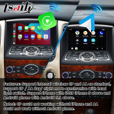 Infiniti QX50 EX35 EX25 EX30d EX37 HD स्क्रीन वायरलेस कारप्ले एंड्रॉइड ऑटो अपग्रेड