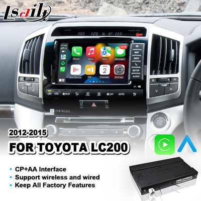 लैंड क्रूज़र 200 V8 LC200 2012-2015 के लिए टोयोटा वायरलेस कारप्ले एंड्रॉइड ऑटो इंटरफ़ेस