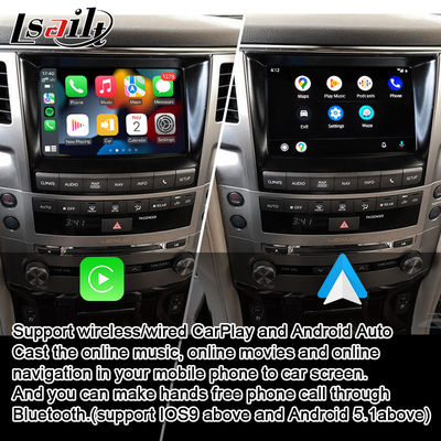 वायरलेस Android Auto, Google मानचित्र के साथ LX570 2013-2015 GX460 के लिए लेक्सस कारप्ले इंटरफ़ेस