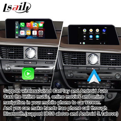 Android Auto, मिरर लिंक, Google मानचित्र के साथ Lexus RX RX200T RX350 के लिए Lsailt CarPlay इंटरफ़ेस