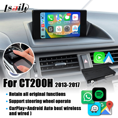 Android Auto, Google मानचित्र के साथ Lexus CT200 2013-2022 के लिए Lsailt वायरलेस कारप्ले मॉड्यूल