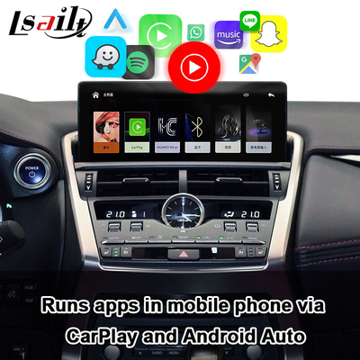 लिनक्स सिस्टम, मिरर लिंक के साथ NX NX200T, NX300h 2016-2022 के लिए Lsailt Lexus CarPlay इंटरफेस