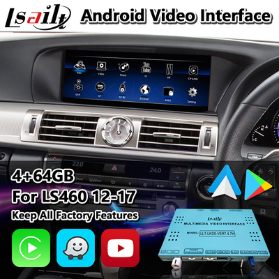 लेक्सस LS460 LS600h LS F-स्पोर्ट AWD 2012-2017 के लिए LSailt एंड्रॉइड मल्टीमीडिया वीडियो इंटरफ़ेस