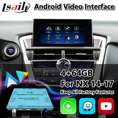 लेक्सस NX300h NX200t NX F-स्पोर्ट टचपैड कंट्रोल 2014-2017 के लिए Lsailt एंड्रॉइड मल्टीमीडिया वीडियो इंटरफ़ेस