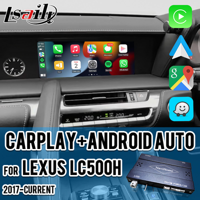 लेक्सस LC500h 2017-वर्तमान NX LX LS GS के लिए वायरलेस CarPlay इंटरफेस एंड्रॉइड ऑटो जीपीएस नेविगेशन