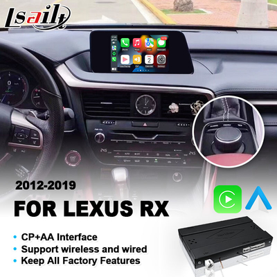 लेक्सस RX350L RX450L RX350 RX450h RX200t RX बटन नियंत्रण 2016-2019 के लिए वायरलेस कारप्ले इंटरफ़ेस