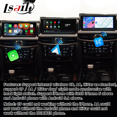 लेक्सस LX570 LX450d एंड्रॉयड वीडियो इंटरफ़ेस समर्थन कारप्ले एंड्रॉयड ऑटो क्वालकॉम 8+128GB एंड्रॉयड 11