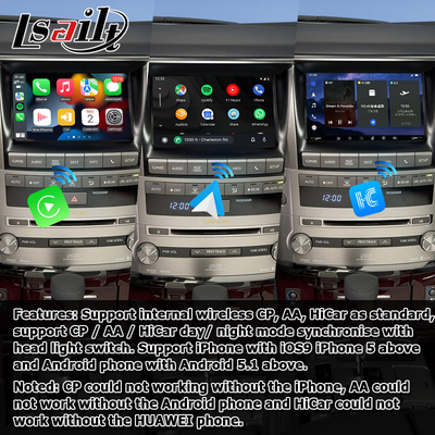 लेक्सस LX570 2013-2015 एंड्रॉइड वीडियो इंटरफ़ेस क्वालकॉम 8+128GB एंड्रॉइड 11 पर आधारित
