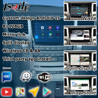 लेक्सस LX570 2013-2015 एंड्रॉइड वीडियो इंटरफ़ेस क्वालकॉम 8+128GB एंड्रॉइड 11 पर आधारित