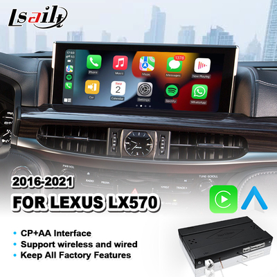 लेक्सस LX570 LX 570 LX450D 2016-2021 के लिए वायरलेस एंड्रॉइड ऑटो कारप्ले इंटरफ़ेस