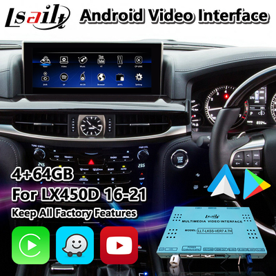 लेक्सस LX 450d 570 570s VDJ200 J200 2016-2021 के लिए Lsailt एंड्रॉइड कारप्ले वीडियो इंटरफ़ेस