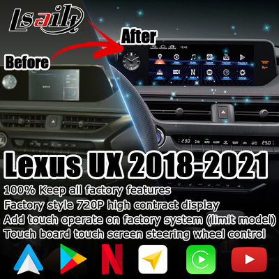 एंड्रॉयड कारप्ले लेक्सस टच स्क्रीन के लिए UX200 UX250h डीएसपी समायोजन एंड्रॉयड ऑटो