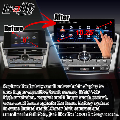 NX300 NX300h लेक्सस एंड्रॉयड बड़ी स्क्रीन 10.25 इंच एंड्रॉयड कारप्ले उन्नयन