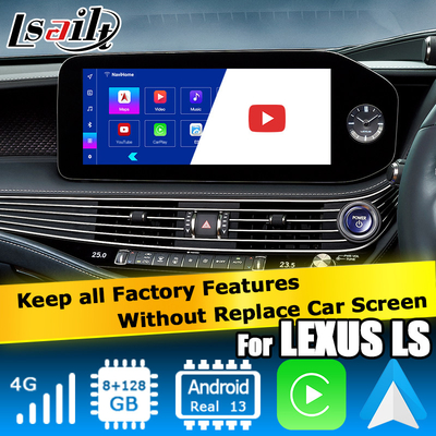 लेक्सस LS500h LS500 LS350 2022 एंड्रॉइड 13 वीडियो इंटरफ़ेस 8+128GB क्वालकॉम पर आधारित