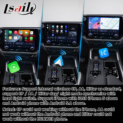 लेक्सस TX550h+ TX350 TX500h ऑक्टा कोर 2.0Ghz 8+128GB कारप्ले के साथ एंड्रॉइड 13 वीडियो इंटरफ़ेस