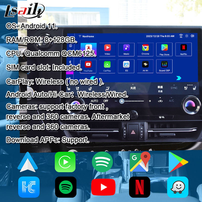 पिन टू पिन एंड्रॉइड इंफोटेनमेंट इंटरफेस लेक्सस GX550 2024 RX NX LX ES के लिए यूट्यूब, नेटफ्लिक्स, गूगल प्ले, वेज शामिल हैं