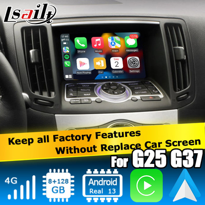 कारप्ले एंड्रॉयड ऑटो के साथ इन्फिनिटी जी सीरीज स्काईलाइन G37 G25 G35 Q40 V36 एंड्रॉयड 13 वीडियो इंटरफ़ेस