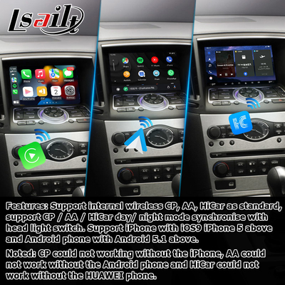 कारप्ले एंड्रॉयड ऑटो के साथ इन्फिनिटी जी सीरीज स्काईलाइन G37 G25 G35 Q40 V36 एंड्रॉयड 13 वीडियो इंटरफ़ेस