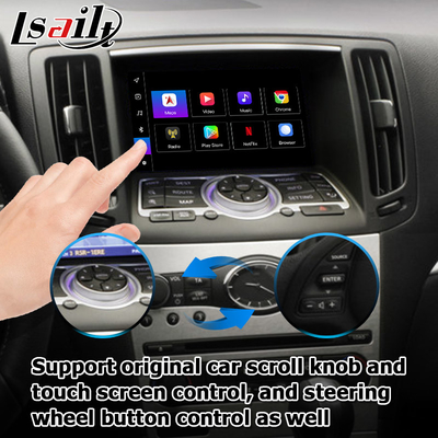 कारप्ले एंड्रॉयड ऑटो के साथ इन्फिनिटी जी सीरीज स्काईलाइन G37 G25 G35 Q40 V36 एंड्रॉयड 13 वीडियो इंटरफ़ेस