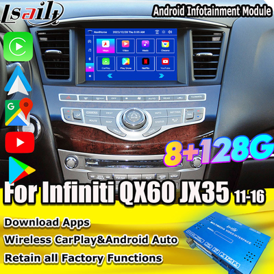 Infiniti QX60 JX35 2011-2020 एकीकृत वायरलेस कारप्ले, एंड्रॉइड ऑटो के लिए Lsailt 8G एंड्रॉइड मल्टीमीडिया इंटरफ़ेस