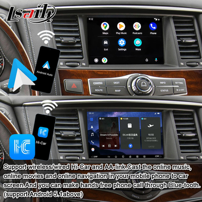 इन्फिनिटी QX80 QX56 निसान पेट्रोल 20100-2021 के लिए 8G एंड्रॉइड इन्फोटेनमेंट मॉड्यूल वायरलेस कारप्ले इंटरफ़ेस, यूट्यूब