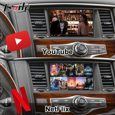 इन्फिनिटी QX80 QX56 निसान पेट्रोल 20100-2021 के लिए 8G एंड्रॉइड इन्फोटेनमेंट मॉड्यूल वायरलेस कारप्ले इंटरफ़ेस, यूट्यूब