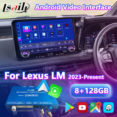 Lsailt एंड्रॉयड कारप्ले मल्टीमीडिया वीडियो इंटरफेस 2023-वर्तमान लेक्सस LM LM350h LM500h के लिए