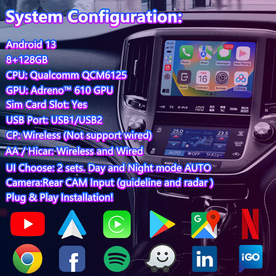 2012-2018 टोयोटा क्राउन S210 AWS210 GRS210 GWS214 माजेस्टा एथलीट के लिए Lsailt एंड्रॉयड मल्टीमीडिया वीडियो इंटरफ़ेस