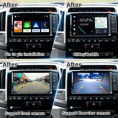 लैंड क्रूज़र 200 2013-2021 के लिए प्लग एंड प्ले ऐप्पल कारप्ले इंटरफ़ेस मल्टी-लैंग्वेज, 360 कैमरा, रिवर्स कैमरा सपोर्ट