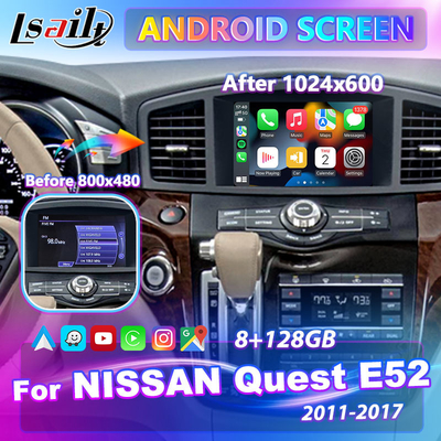 2011-2017 निसान क्वेस्ट E52 के लिए Lsailt 8 इंच HD Android मल्टीमीडिया स्क्रीन