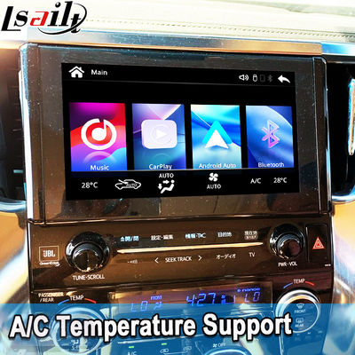 वायरलेस Apple CarPlay/Android ऑटो अपग्रेड मॉड्यूल Alphard 30 सीरीज Vellfire Toyota समर्थन एफएम रेडियो,ए/सी, मिररिंग,कैमरे के लिए