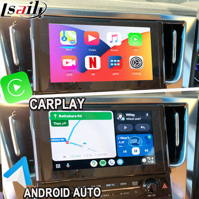 वायरलेस Apple CarPlay/Android ऑटो अपग्रेड मॉड्यूल Alphard 30 सीरीज Vellfire Toyota समर्थन एफएम रेडियो,ए/सी, मिररिंग,कैमरे के लिए