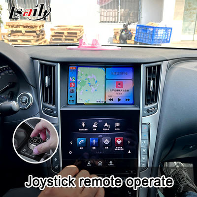 Q50 Q60 OEM Apple CarPlay अपग्रेड मॉड्यूल इंटीग्रेशन मोबाइल फ़ोन मिररिंग, AC तापमान डिस्प्ले, गूगल मैप, Spotify