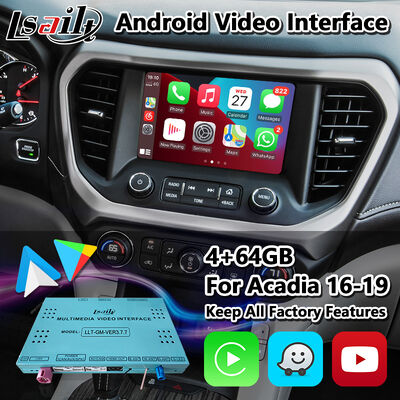 2016-2019 GMC Acadia Intellilink सिस्टम के लिए Lsailt Android GPS नेविगेशन सिस्टम कारप्ले इंटरफ़ेस