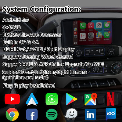 शेवरलेट सिल्वरैडो एंड्रॉयड कारप्ले मल्टीमीडिया इंटरफ़ेस वायरलेस एंड्रॉयड ऑटो के साथ