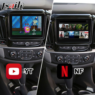 शेवरलेट ट्रैवर्स जीपीएस नेविगेशन के साथ एंड्रॉयड कारप्ले मल्टीमीडिया इंटरफ़ेस