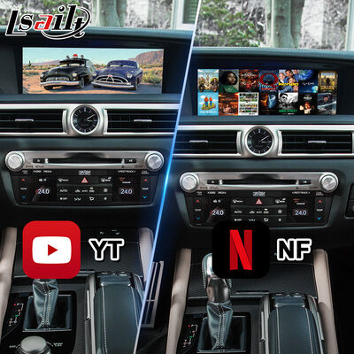 लेक्सस GS300h GS200t GS350 GS450h GSF GS L10 2016-2020 के लिए Lsailt एंड्रॉइड कार मल्टीमीडिया इंटरफ़ेस