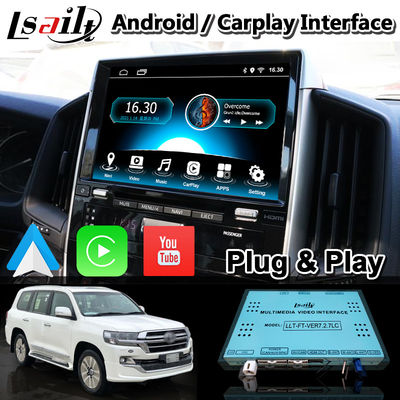 Toyota Land Cruiser LC200 LC-GT GXR 2018-2021 Touch 3 के लिए 4+64GB Android Carplay वीडियो इंटरफ़ेस