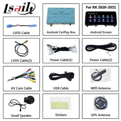 लेक्सस RX RX350 RX450h के लिए Lsailt 12.3 इंच वायरलेस एंड्रॉइड ऑटो कारप्ले मल्टीमीडिया स्क्रीन