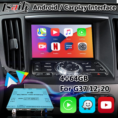 Infiniti G37 के लिए Android Carplay इंटरफ़ेस GPS नेविगेशन के साथ Android Auto NetFlix