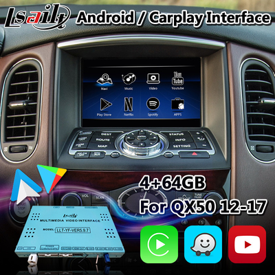 Lsailt Infiniti Carplay Box, वायरलेस Android ऑटो के साथ QX50 के लिए Android GPS नेविगेशन इंटरफ़ेस