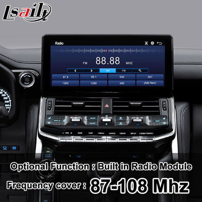 टोयोटा लैंड क्रूजर LC300 VXR सहारा 2021-वर्तमान के लिए Lsailt Android Carplay इंटरफ़ेस