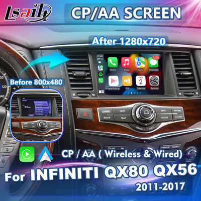 Infiniti QX80 QX56 2011-2017 के लिए वायरलेस एंड्रॉइड ऑटो कारप्ले 8 इंच एचडी स्क्रीन