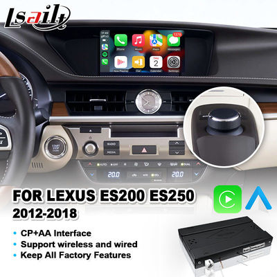 2012-2018 लेक्सस ES250 ES200 ES350 ES300h ES 250 200 बटन नियंत्रण के लिए वायरलेस एंड्रॉयड ऑटो कारप्ले इंटरफ़ेस