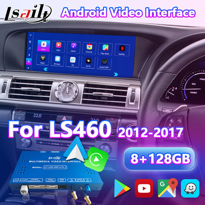 Lsailt 8+128GB एंड्रॉयड मल्टीमीडिया वीडियो इंटरफेस 2012-2017 लेक्सस LS460 LS 600h 460L के लिए